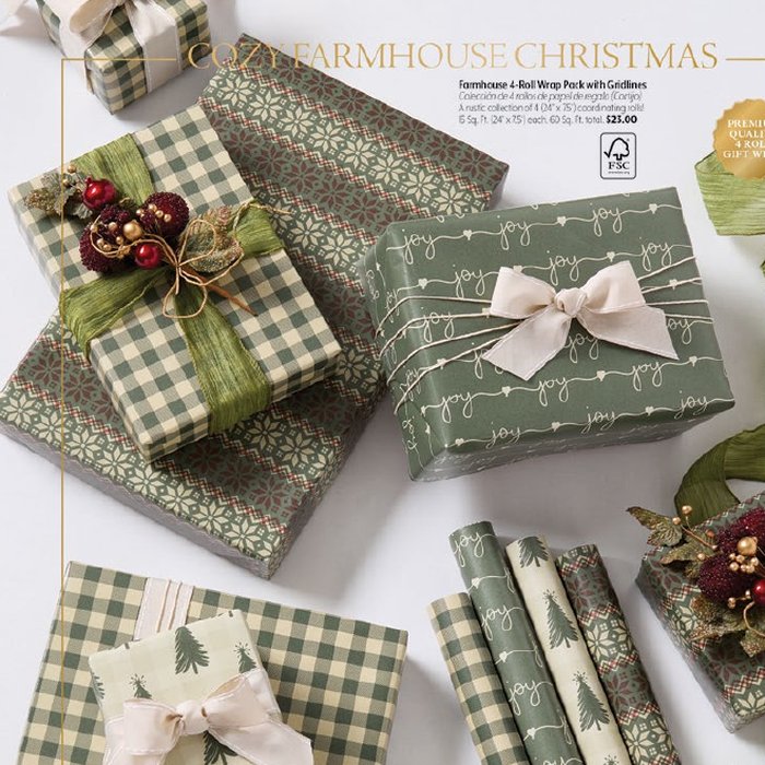 Holiday gift wrap