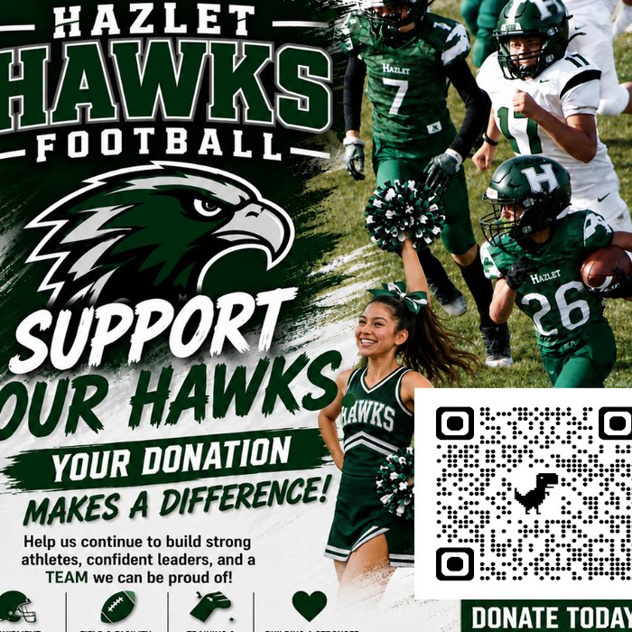 Hazlet Kelly football Pledge Drive flyer