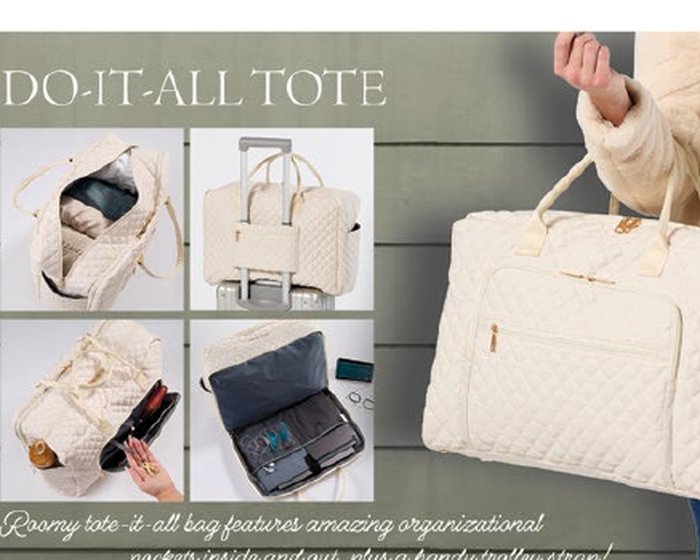 Quilted tote bag